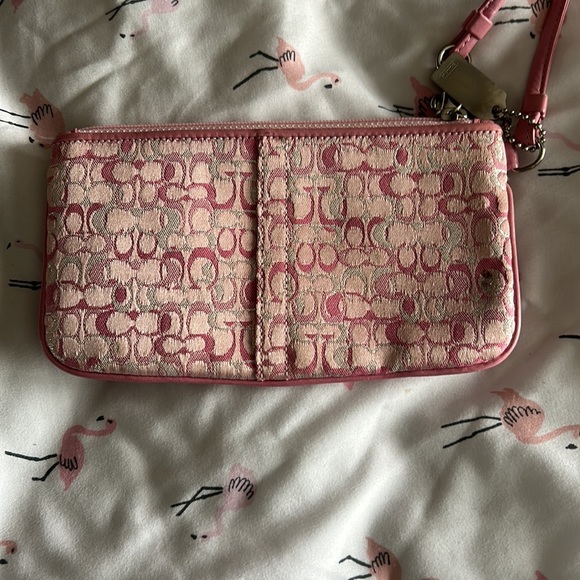 Pink Coach Wristlet - Picture 3 of 5